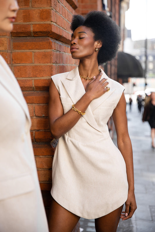 The Lae Lae Canvas Blazer Dress